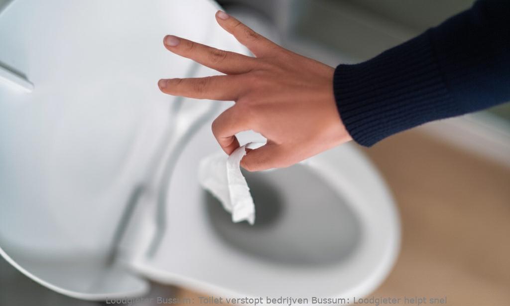 Toilet verstopt bedrijven Bussum: Loodgieter helpt snel