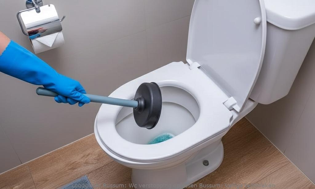 Wc verstopping oplossen Bussum: Veilige technieken